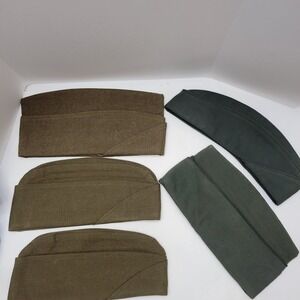 Vintage US Military Envelope Hats Lot Of‎ 5
